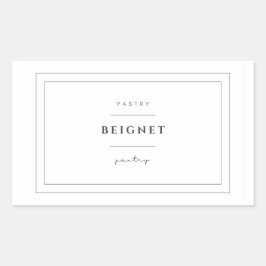 Adesivos de etiqueta de comida de Beignet