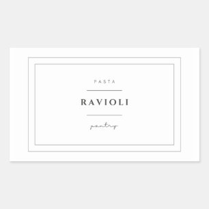 Adesivos de Etiqueta de Comida de Massa Ravioli