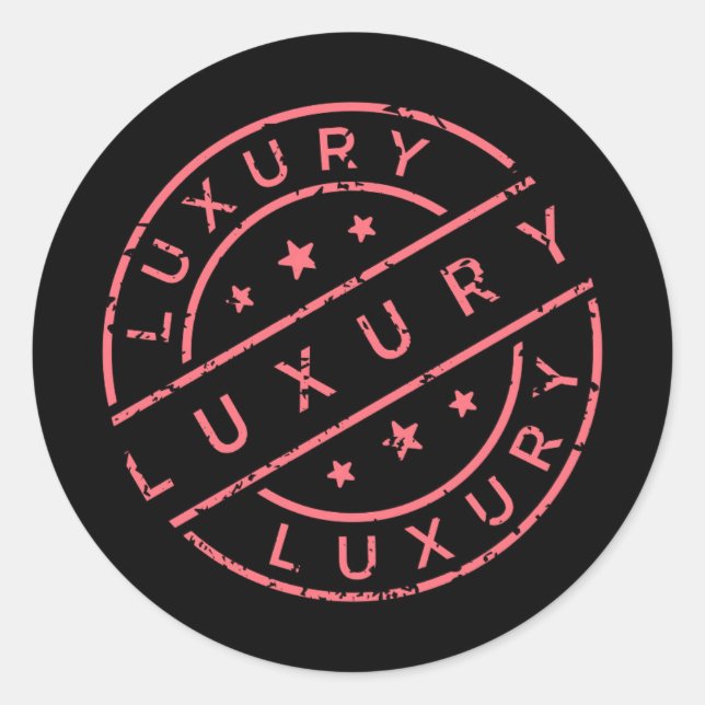 Adesivos de etiqueta de luxo (Frente)