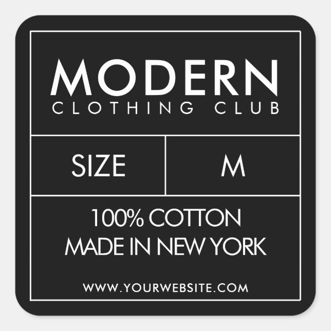 Adesivos de etiqueta de pescoço de roupa Design (Frente)