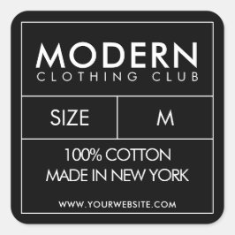 Adesivos de Etiqueta de Pescoço de Roupas Design