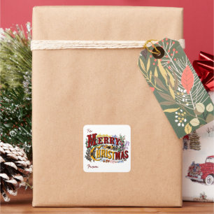 Adesivos de etiqueta de presente de Natal