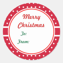Adesivos de Etiquetas de Presente de Natal
