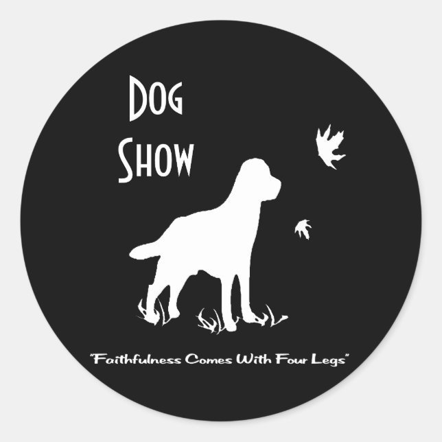 Adesivos de Exposição de Cães (Frente)
