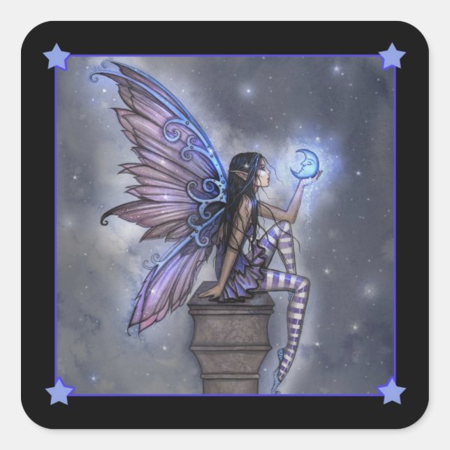 Adesivos de Fada da Pequena Lua Azul (Frente)