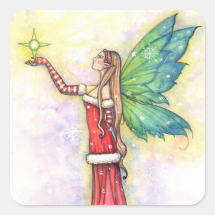 Adesivos de Fada de Natal por Molly Harrison