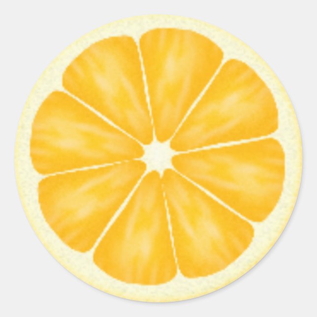 Adesivos de Fatia Laranja (Frente)