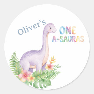 Adesivos de Favor de Aniversário de 1 Ano One-a-Sa