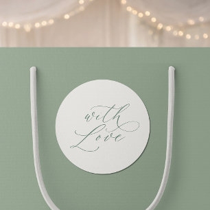 Adesivos de Favor de Casamento Com Amor