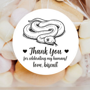 Adesivos de Favor de Casamento de Cobra de Estimaç