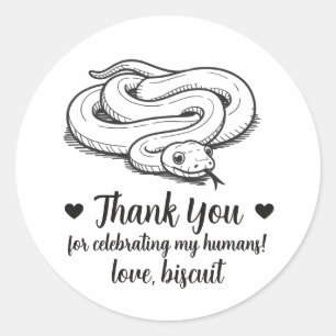 Adesivos de Favor de Casamento de Cobra de Estimaç