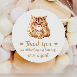Adesivos de Favor de Casamento de Gato Persa