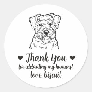 Adesivos de Favor de Casamento Personalizados do C