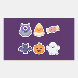 Adesivos de Favor de Doce ou Travessura Pacote de