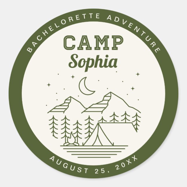 Adesivos de Favor de Festa de Despedida de Solteir (Frente)