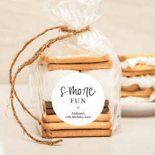 Adesivos de Favor de Festa S'more Divertido