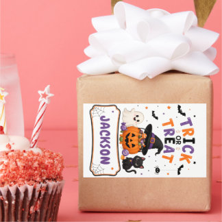 Adesivos de Favor de Halloween para Sacos de Doce