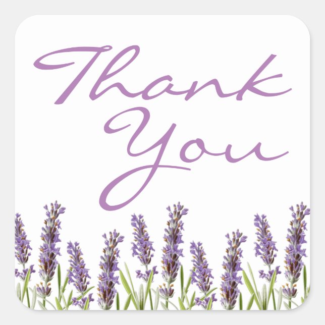 Adesivos de Favor de Lavanda (Frente)