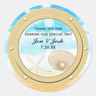 Adesivos de Favor de Navio de Cruzeiro de Praia