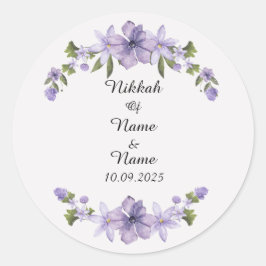 Adesivos de favor de Nikkah