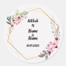 Adesivos de favor de Nikkah
