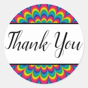 Adesivos de Favor Tinta Psicodélica