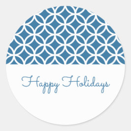 Adesivos de Feriado Clássico Azul