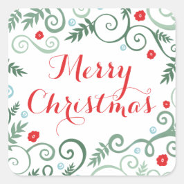 Adesivos de feriado clássico/vermelho