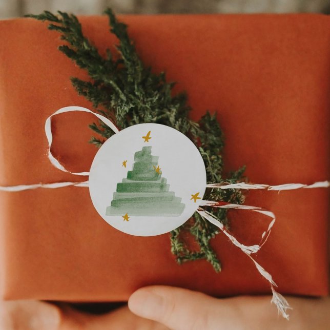 Adesivos de Feriado de Árvore de Inicialização (Starlit Tree Holiday Stickers)