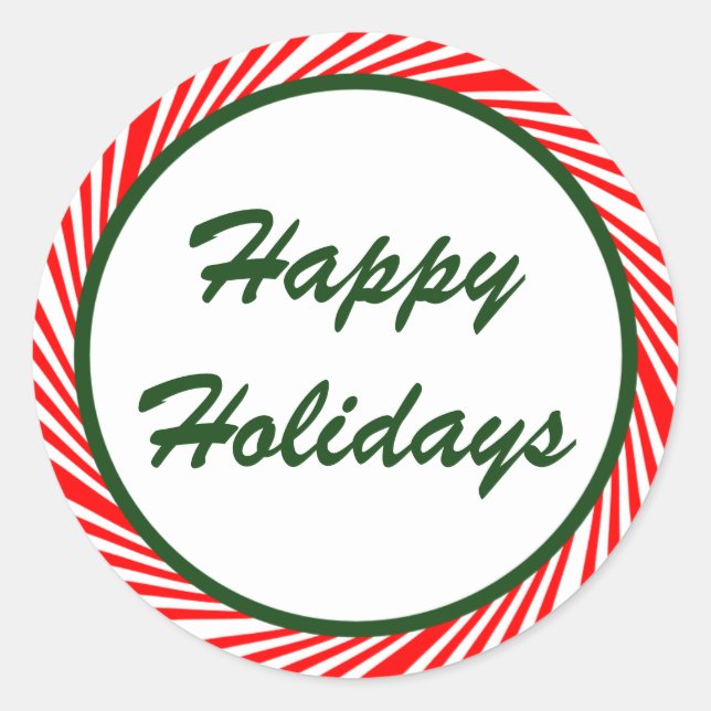 Adesivos De Feriado De Canas De Mineração Peppermi (Frente)