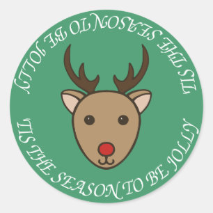Adesivos de Feriado de Reindeer de Natal