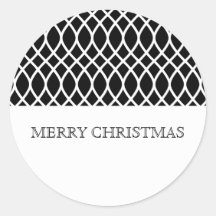 Adesivos de Feriado Elegante Preto