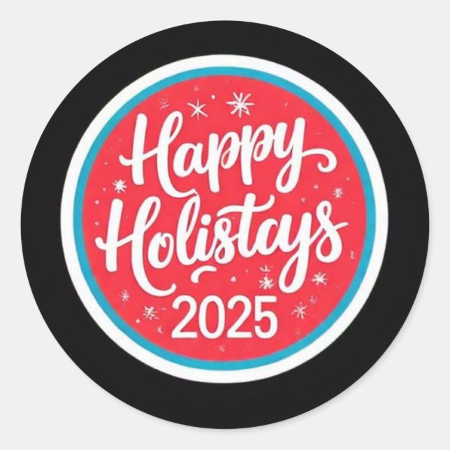 adesivos de feriados felizes 2025 (Frente)