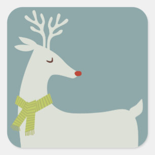 Adesivos de férias de Reindeer modernos