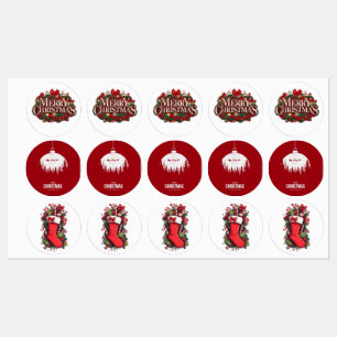 Adesivos de Férias Feliz Natal