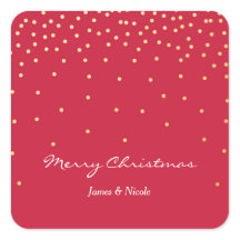 Adesivos de Férias Modernos Pontos de Folha Dourad