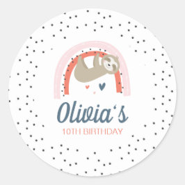 Adesivos de Festa de aniversário Arco-Íris