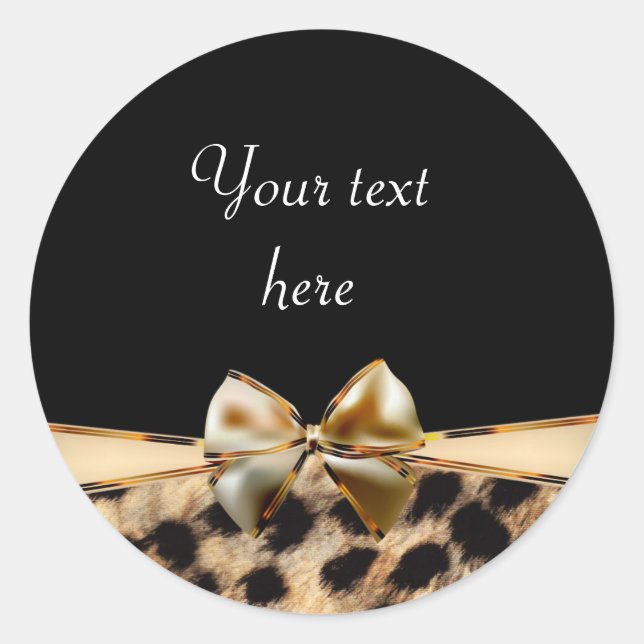 Adesivos de festa de aniversário com laço e estamp (Frente)