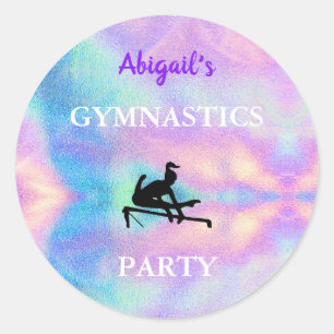 Adesivos de Festa de Ginástica
