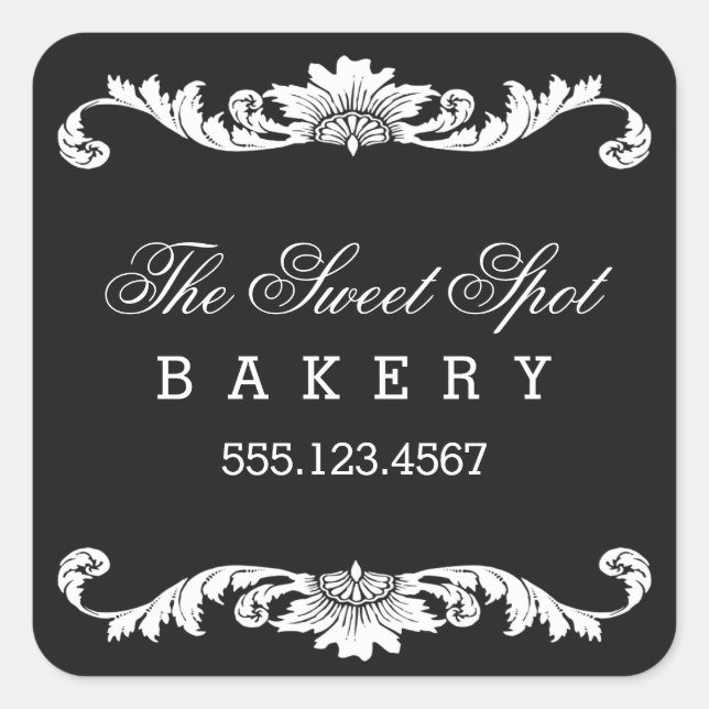 Adesivos de Filigrana de Cores Personalizados (Frente)