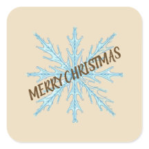 Adesivos de Floco de Neve de Natal Personalizados 