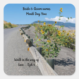 Adesivos de flores de estrada de montanha oeste co