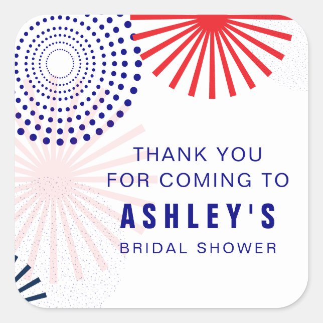 Adesivos de Fogos de Artifício de 4 de Julho para  (Frente)