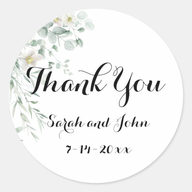 Adesivos de folhagem de Eucalipto (Frente)