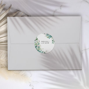 Adesivos de Folhas em Aquarela Elegantes