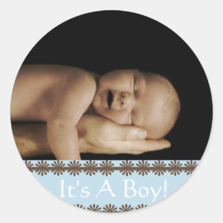 Adesivos de Foto do Seu Bebê Menino