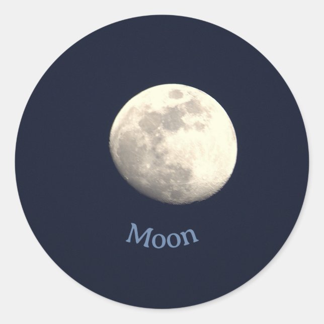 Adesivos de Fotos da Lua (Frente)