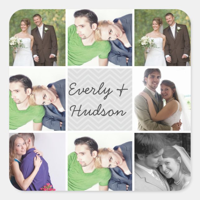 Adesivos de Fotos de Casamento (Frente)