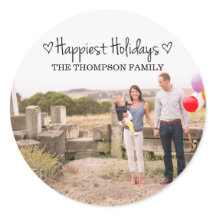 Adesivos de fotos de feriados pretos