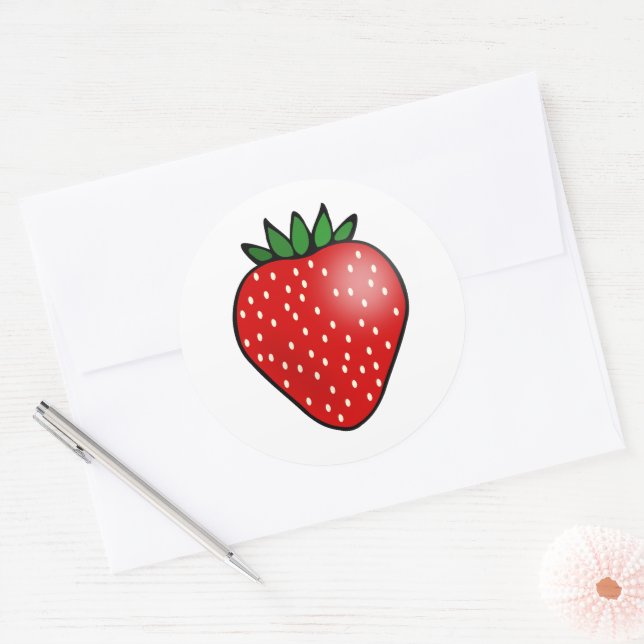 Adesivos de Fruta Morango (Envelope)